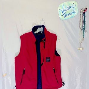 Red fleece lined Abercrombie and Fitch